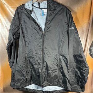 Columbia Black and gray Hooded Jacket women’s‎ small F1